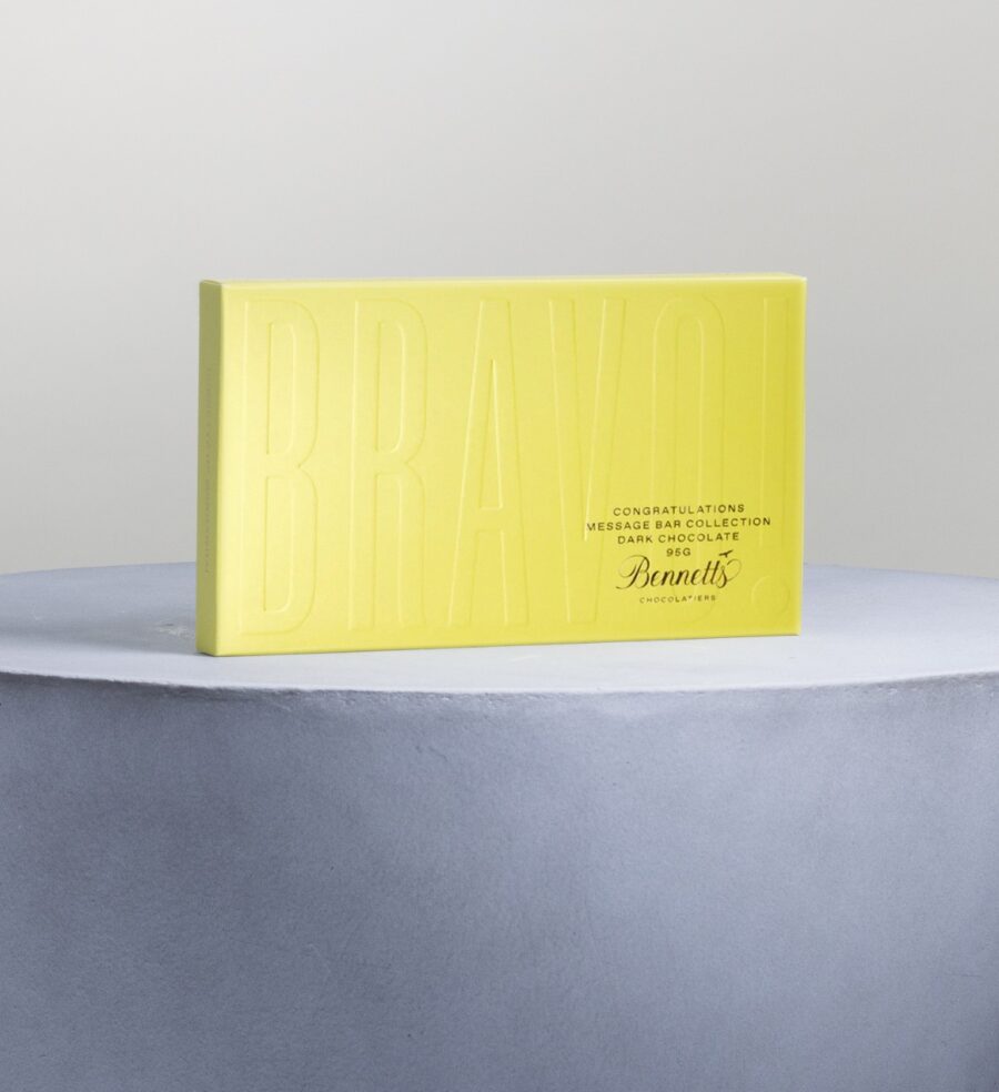 Luxury chocolate 95g –  Congratulations message bar