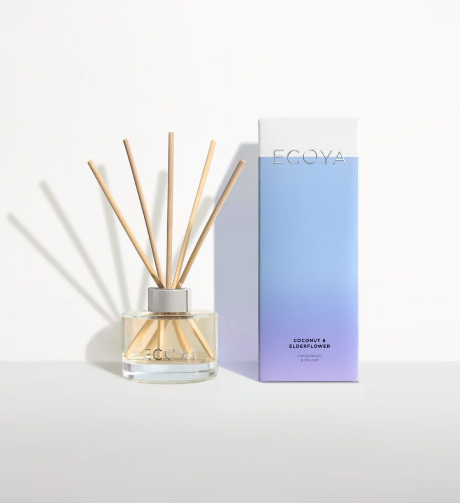 ECOYA Mini Reed Diffuser –  Coconut & Elderflower