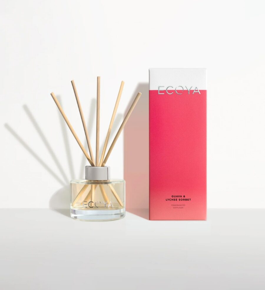 ECOYA Mini Reed Diffuser –  Guava & Lychee Sorbet
